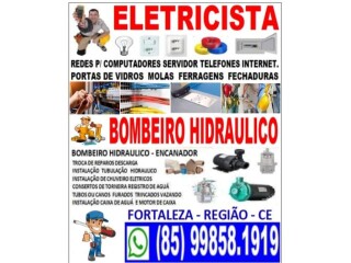 ELETRICISTA BOMBEIRO HIDRAULICO 24HS [***] Fortaleza Cidade Pintor de parede e reformas no [***] 