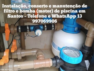 Manutenco instalaco d filtro e bomba de piscina em Santos Santos SP Pintor de parede e reformas no [***] 