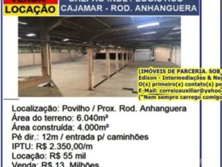 CAJAMAR TAMBM EM OUTRAS REGIES GALPES LOJAS TERRENOS Campo Limpo Paulista SP Encontre loja venda Campo Limpo Paulista SP no [***] 