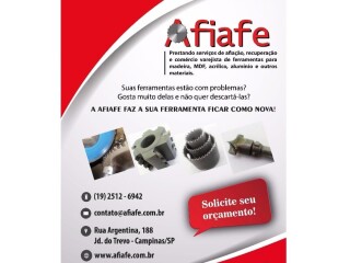 Afiafe Afiaco Recuperaco e Comrcio de Ferramentas Campinas SP Servicos especializados no [***] 