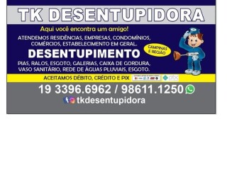 Desentupidora de Esgoto na Vila Nogueira em Campinas Campinas SP Servicos especializados no [***] 