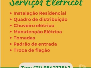 Eletricista em salvador Pau da Lima Servicos especializados no [***] 