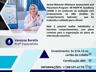 Curso vbmapp aba em Atibaia SP Eventos 