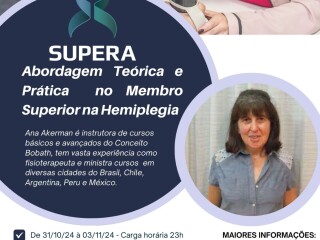 Curso abordagem terica e prtica no membro superior na hemiplegia ana akerman em Bauru SP Eventos 