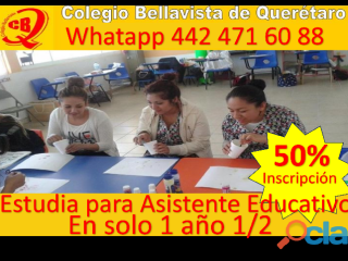 Estudia para asistente educativo en queretaro 50% en inscripción en Querétaro | Clasf formacion-y-libros