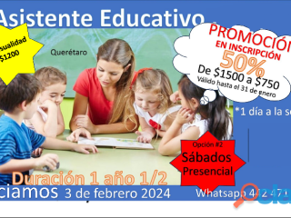 Estudia para asitencia educativa en Querétaro | Clasf formacion-y-libros