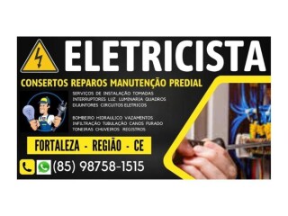 ELETRICISTA URGENCIA EMERGENCIA 24HS 85 98758-1515 Fortaleza Cidade - Pintor de parede e reformas 